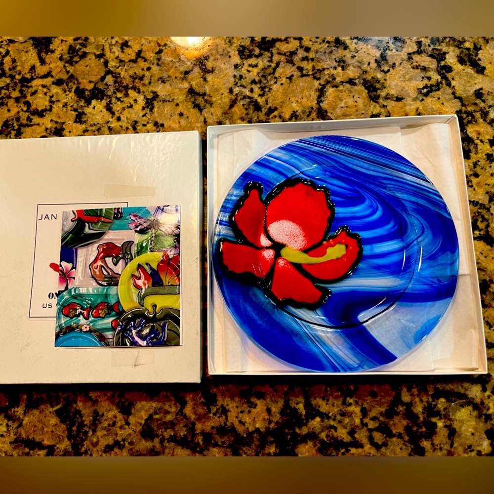 Hand Crafted Plate from Key West 🌴 party dish 🏵️